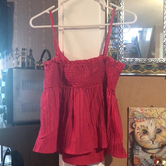 Pink tie front top - Picture 5 of 5